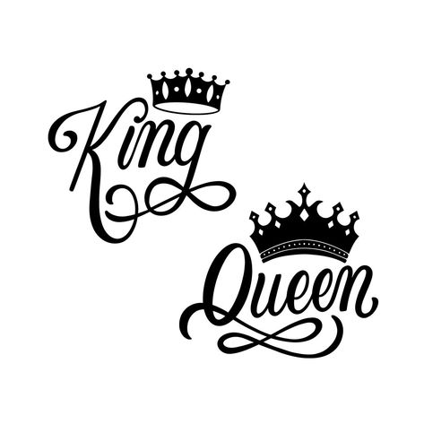 Queen Typography, King And Queen, Princess Crown Drawing, King And Queen Images, King And Queen Pictures, King Queen Princess, King And Queen Crowns, Crown Png, Crown Drawing