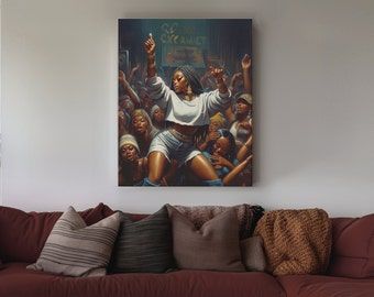 View Black Culture Art by EbonicEmbrace on Etsy Black Family Art, Canvas Art Black, Culture Wall, African American Wall Art, Family Living Room, Black Wall Art, Black Wall, Black Walls, Family Living