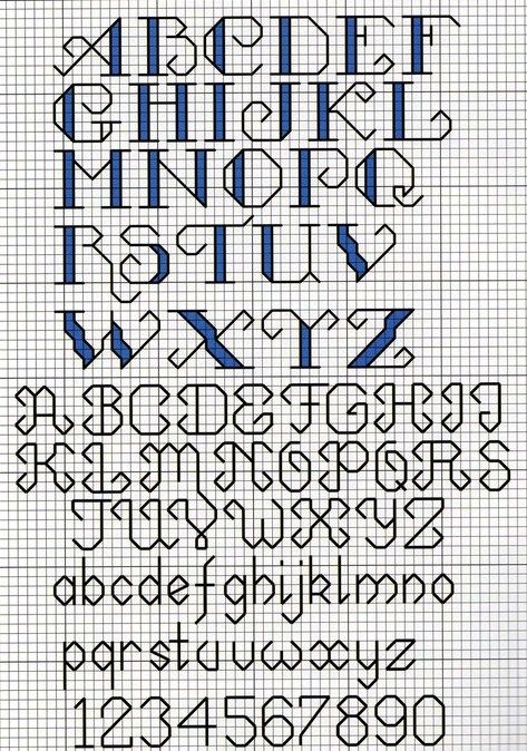 Cross stitch alphabet... love to collect alphabet patterns Backstitch Embroidery, Cross Stitch Letter Patterns, Alphabet Patterns, Cross Stitch Alphabet Patterns, Cross Stitch Fonts, Alfabet Letters, Cross Stitch Letters, Embroidery Alphabet, Small Cross Stitch