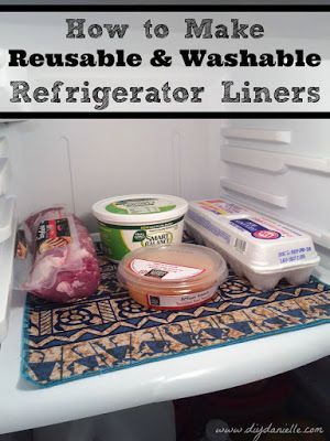 How to Make Reusable and Washable Refrigerator Shelf Liners Fridge Shelf, Refrigerator Liners, Fridge Shelves, Shelf Liners, Small Sewing Projects, No Waste, Sewing Projects For Beginners, House Cleaning Tips, Diy Cleaning Products