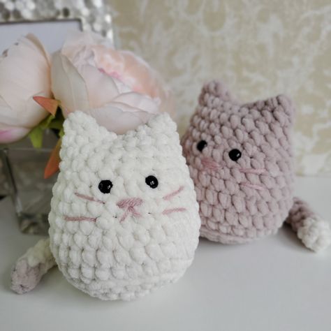 Tiny Amigurumi Free Pattern, Free Crochet Plushie Patterns, Crochet Plushies Pattern Free, Crochet Squishmallow, Crochet Plushie Patterns, Crochet Plushies Pattern, Crochet Plush Pattern Free, Crochet Cat Patterns, Cute Crochet Patterns Free