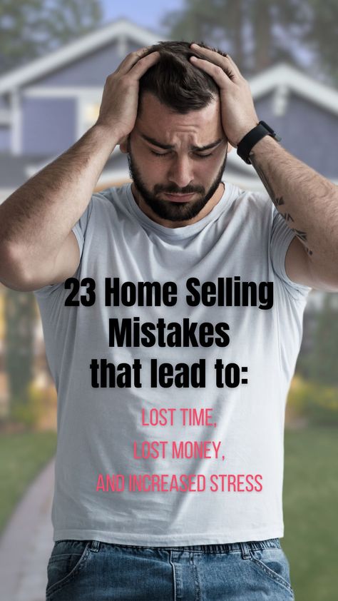 Explore our guide on the top 23 mistakes home sellers make. Learn about effective pricing, the importance of repairs, staging techniques, and the right way to choose an agent. Our tips help you avoid common pitfalls, ensuring a smooth, profitable home selling experience. Get equipped with knowledge to make informed decisions and captivate potential buyers. 
#HomeSellingTips #RealEstateGuide #PropertySale Home Seller Tips, Real Estate Guide, Seller Tips, Instagram Promotion, Real Estate Articles, Mortgage Tips, Real Estate Advice, Home Buying Process, Home Selling