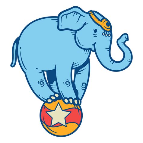 Circus elephant doing trick on a ball PNG Design Ball Png, Circus Elephant, Circus Art, Elephant Logo, Shirt Maker, Barn Quilts, Create T Shirt, Design Ad, Png Design