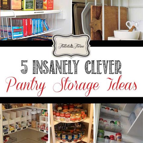 5 Clever {Real-Life} Pantry Storage Ideas Pantry Storage Ideas, Door Spice Rack, Under Shelf Storage, Canned Food Storage, How To Store Bread, Pantry Makeover, Makeover Before And After, Teen Boy Bedroom, Pantry Shelf