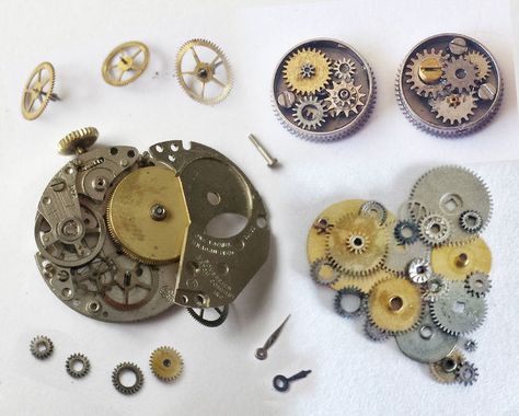 Disassembling Watches with 3 Tools Unusual Crafts, Steampunk Diy Crafts, Compass Rose Design, Compass Watch, Step Stones, Steampunk Ideas, Maker Faire, Steins Gate, Fun Mail