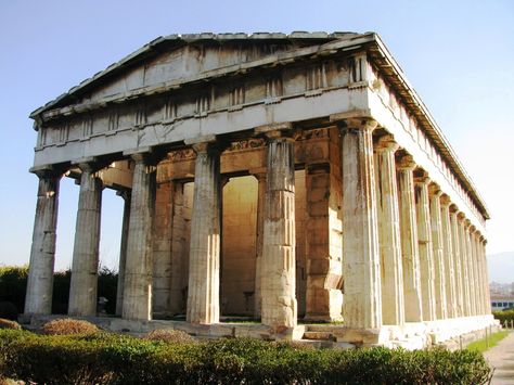 Temple of Hephaestus, Athens, Greece Agora Athens, Temple Of Hephaestus, Pictures Of Greece, Greece Pictures, Greek Architecture, Hellenistic Period, Architectural History, Ancient Temple, Ancient Greek Architecture