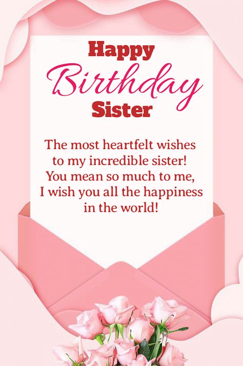 Sister Birthday Status, For Brother Birthday Wishes, Happy Birthday Big Sister, Birthday Quotes Kids, Birthday Messages For Sister, Birthday Greetings For Sister, Happy Birthday Wishes Sister, Happy Birthday Sister Quotes, Cute Birthday Wishes