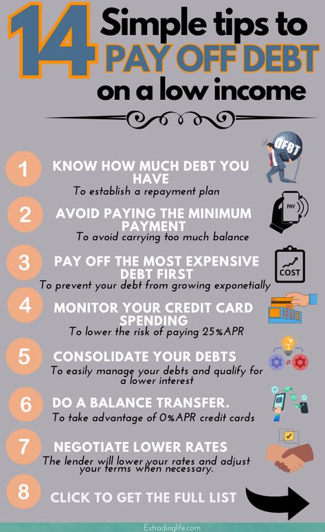 Discover the 14 secret tips to help you pay off debt on a low income. These actionable steps will guide you toward a debt-free life without the unnecessary strain of struggling to pay off debt. Start your journey towards financial freedom today. | How to get out debt on low income | Low income tips to pay off debt | Easiest way to pay off debt | #payoffdebt #debtfree #getoutofdebt #debtsucks #debtfree #payoffdebtfast Pay Off Debt, Low Income, Get Out Of Debt, Free Life, Debt Payoff, Debt Free, Financial Freedom, Credit Card, How To Plan