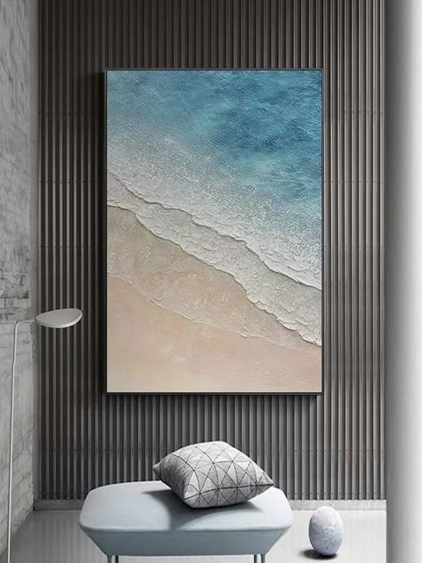 Eating Room, Canvas Painting For Beginners, Industrial Wall Art, Beach Art Painting, Abstract Art Painting Techniques, Canvas For Beginners, Diy Abstract Canvas Art, Plaster Wall Art, Canvas Painting Ideas