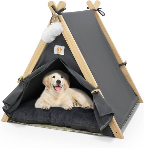 Dog Tents Indoor, Dog House Indoor, Dog Teepee, Pet Teepee, Teepee Bed, Dog Tent, Teepee Tent, Mini Dogs, Bed House