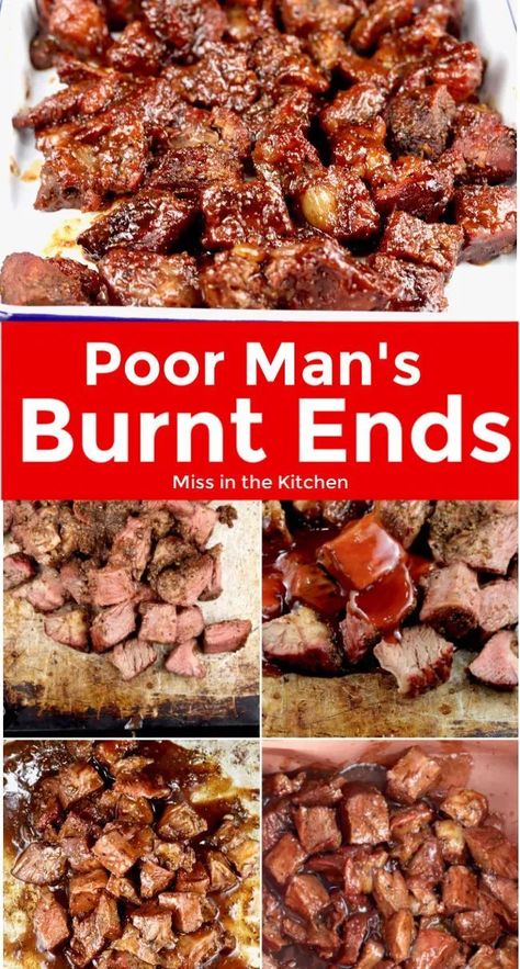 Poor Man's Burnt Ends makes a delicious meal that is perfect for those times you don't want to smoke a whole brisket. It starts with an inexpensive chuck roast and is slow smoked to perfection in a sweet barbecue sauce. Possible just as delicious as the brisket burnt ends that we all love. Poor Man's Burnt Ends, Smoker Meals, Homemade Barbecue Sauce Recipe, Smoked Chuck Roast, Sweet Bbq Sauce, Outdoor Cooking Recipes, Barbecue Sauce Recipes, Burnt Ends, Homemade Barbecue Sauce