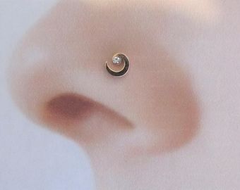 Spiral Nose Ring, Cute Nose Rings, Nose Jewels, Cute Nose, Unique Nose Rings, Nose Piercing Ring, Nose Rings Studs, Golden Spiral, Antique Necklaces Design