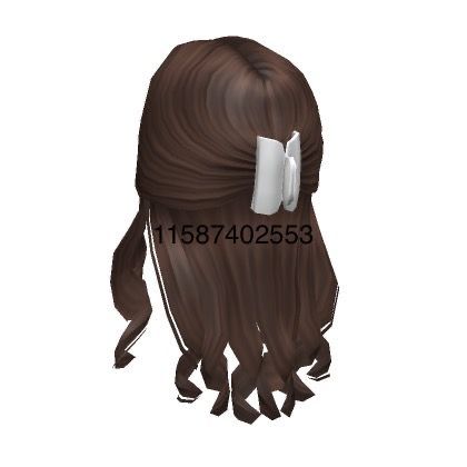 Hair Codes Bloxburg, Hair Decals, Brown Hair Roblox Id, Brown Hair Roblox, Blocksburg Outfit Codes￼, Pelo Cafe, Roblox Hair, Code Clothing, Code Clothes