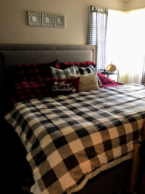 Check Bedding, Buffalo Check Bedding, Buffalo Check, Bedroom Ideas, Buffalo, Bedroom, Bed, Christmas, Furniture