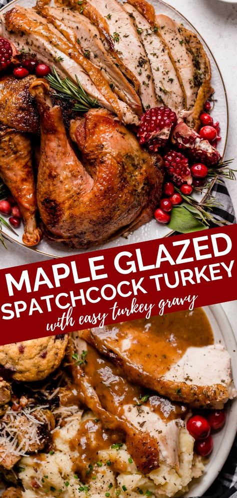 Moist Thanksgiving Turkey, Turkey Spatchcock, Spatchcock Turkey Recipe, Thanksgiving Guide, Best Gravy Recipe, Easy Homemade Gravy, Turkey Gravy Recipe Easy, Moist Turkey Recipes, Best Turkey Gravy