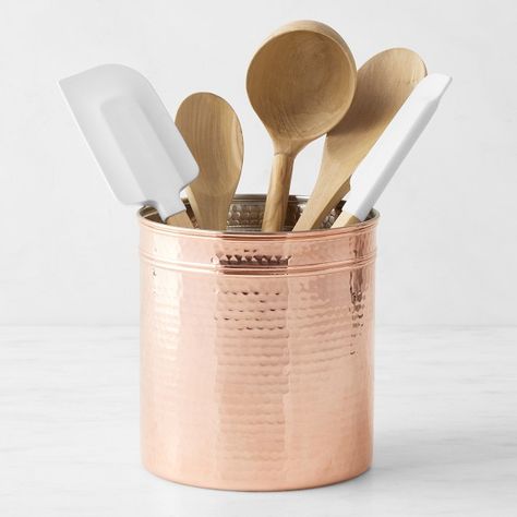 The Best Kitchen Gadgets & Cooking Tools of 2023 | Williams Sonoma Copper Kitchen Accents, Copper Canisters, Copper Collection, Copper Kitchen Utensils, Free Kitchen Design, Copper Utensils, Table Setting Inspiration, Essential Kitchen Tools, Kids Pottery