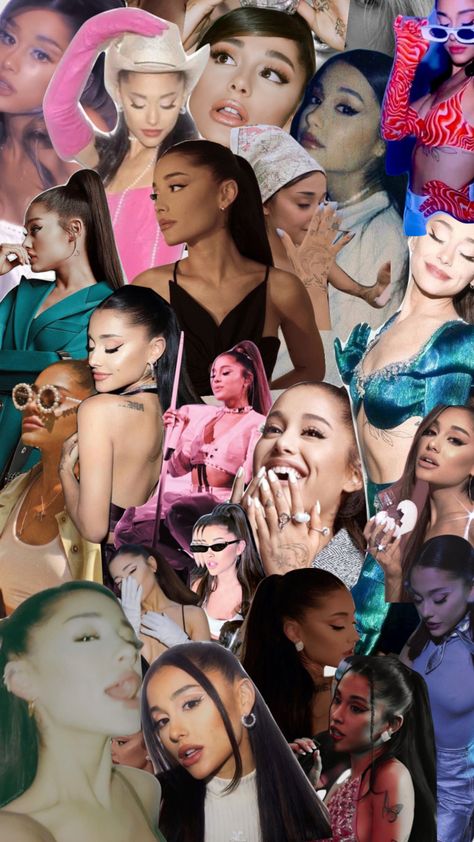 Ariana Wallpaper Aesthetic, Singers Collage, Asthetic Ariana Grande Wallpaper, Wall Collage Ariana Grande, Ariana Grande Collage, Ariana Grande Collage Wallpaper Laptop, Ariana Grande Edited Photos, Ariana Collage Aesthetic, Ariana Grande Collage Wallpaper