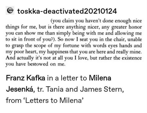 Kafka Love Letters, Letters To Felice Kafka, Franz Kafka Quotes, Kafka Quotes, Poetic Words, Franz Kafka, Favorite Book Quotes, Literature Quotes, Instagram Funny Videos