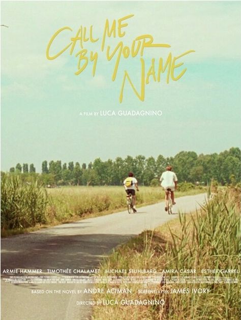 Call Me By Your Name Aesthetic Poster, Your Name Ipad Wallpaper, Call Me By Your Name Movie Poster, Landscape Movie Poster, Call Me By Your Name Poster, Call Me Your Name, Your Name Poster, Ipad Wallpaper Hd, Room Poster Wall