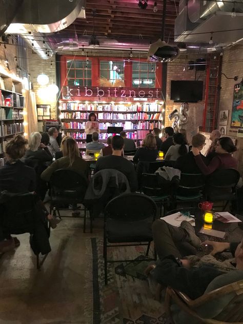 Book Store With Cafe, Book Bar Design, Small Bookstore Cafe, Boozy Bookstore, Bookstore Facade, Cafe Bookstore Aesthetic, Library Cafe Aesthetic, Book Cafe Aesthetic, Bookstore Bar