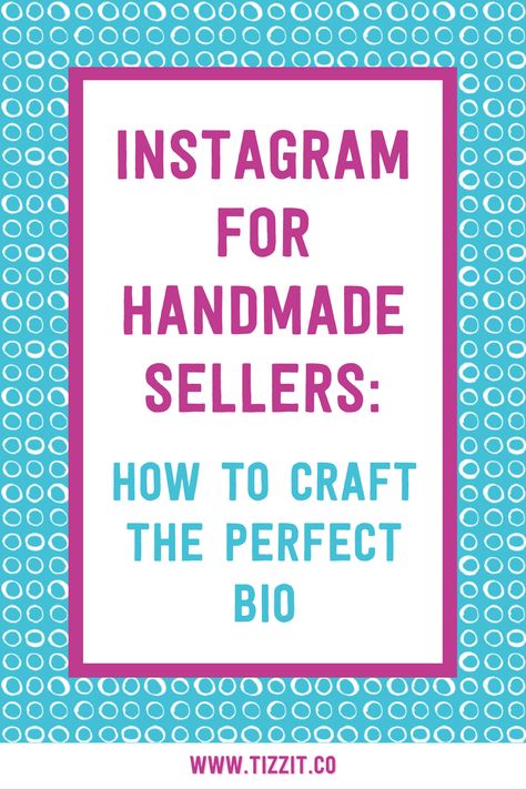 A step-by-step guide for makers and artists on how to create a great Instagram bio that includes examples and inspiration from other handmade sellers Insta Bio For Craft Page, Instagram Bio Ideas For Craft Business, Craft Bio For Instagram, Instagram Bio Ideas For Crochet, Artist Bio Instagram Example, Bio Instagram Ideas Online Shop, Perfect Instagram Bio, Soap Making Business, Craft Displays