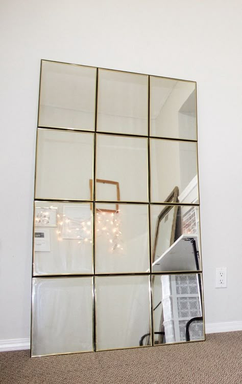 Grab Dollar Store mirrors and duct tape for this high-end decor Dollar Store Mirror, Diy Blocks, Dekor Diy, Diy Mirror, A Mirror, Dollar Store Diy, Duct Tape, Cheap Home Decor, Dollar Stores