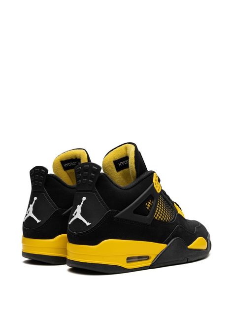 Jordan 4 Retro Thunder, 2023 Sneakers, Air Jordan Nike, Jordan 4’s, Jumpman Logo, Jordan Air, Jordan Sneakers, Jordan 4 Retro, Streetwear Men