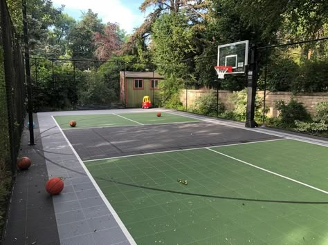 Rancher Life, Backyard Pickleball Court, Lapangan Basket, Outdoor Sports Court, Backyard Court, Home Basketball Court, Basketball Court Backyard, Backyard Basketball, Backyard Sports