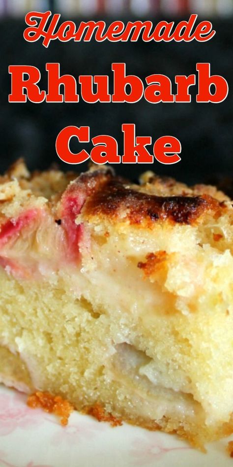 Cake With Buttermilk, Rhubarb Cake Recipes, Crumb Cakes, Fabulous Desserts, Southern Breakfast, Rhubarb Desserts, Cinnamon Streusel, Rhubarb Cake, Baking Desserts