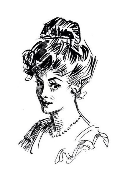 Edwin Austin Abbey, Charles Dana Gibson, Dana Gibson, 얼굴 드로잉, White Drawing, Gibson Girl, Arte Inspo, Black And White Drawing, Comic Character