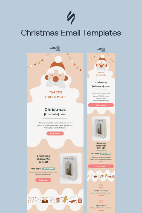 Create professional, responsive emails fast with no coding skills. Follow us on Pinterest for more inspiration and tips. 🤗 #christmas #newyear #stripoemail #emailnewsletter #emailtemplatedesign #emaildesigninspiration #emailmarketingdesign Christmas Email Marketing, Christmas Email Design, Newsletter Design Layout, Holiday Newsletter, Christmas Email, Christmas Newsletter, Mail Newsletter, Coding Skills, Email Layout