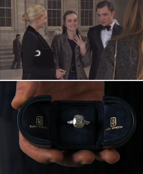 "Why does everyone look like they're here for a funeral....." "...when you're really here for a wedding!" Chuck E Blair, Chuck Y Blair, Harry Winston Ring, Harry Winston Engagement, Mode Gossip Girl, Gossip Girl Quotes, Dan Humphrey, Stile Blair Waldorf, Jenny Humphrey