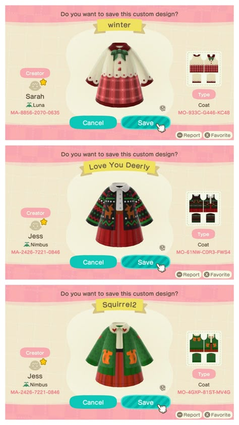 Acnh Clothes Pattern Grid Christmas, Animal Crossing Clothes Codes Winter, Winter Animal Crossing Outfits, Animal Crossing Christmas Clothes, Acnh Christmas Clothes, Animal Crossing Winter Outfits, Acnh Winter Clothes, Animal Crossing Outfits Design Grid, Acnh Codes Clothes