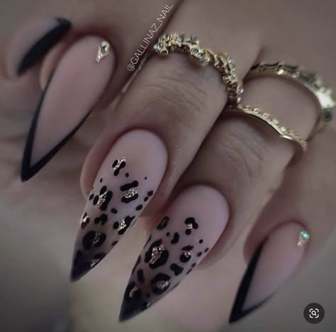 Leopard Print Nails, Matte Nails Design, Stiletto Nails Designs, Leopard Nails, Print Nails, Fabulous Nails, Elegant Nails, Bling Nails, Fire Nails