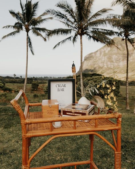 Sculptural floral arrangements shaped this couple’s wedding in the middle of a jungle in Hawaii. 🌺 From the asymmetric palm ceremony altar to the Ikebana centerpieces—all using flowers local to the island—transformed each space. See each defining element of the modern-meets-tropical celebration at the link in bio. 🌴 📷: @keanibakula 📋: @forever_amour_events 💐: @meidayhawaii 🎥: @twinfinfilmworks 👗: @musebyberta 📍: @kualoaranchweddings 💇‍♀️: @_jt_hair_ 💄: @revealhairandmakeup 💌: @funkyolivedesig... Tropical Chic Wedding, Ceremony Altar, Ikebana, Bars For Home, Chic Wedding, In The Middle, Floral Arrangements, The Middle, Hawaii