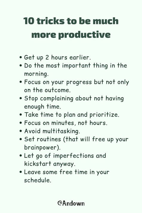 10 Tricks To Be Much More Productive | Cheer up quotes, Self improvement tips, Self care activities How To Reinvent Yourself Tips, Quotes Self Improvement, Productive Lifestyle, How To Be More Organized, Cheer Up Quotes, Productive Life, Quotes Self, Productivity Quotes, Be More Productive