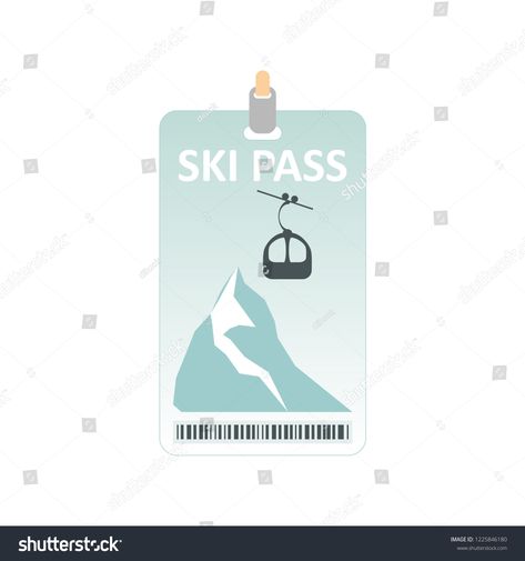 Ski Pass Design, Skiing Illustration, Ski Card, Ski Logo, Ski Aesthetic, Ski Instructor, Anniversaire Diy, Resort Logo, Free Skiing