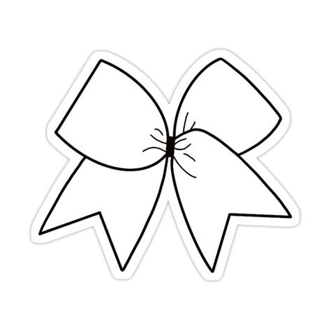 Cheer Bow Clipart, Cheerleader Drawing Easy, Cheer Bow Drawing, Cheerleader Doodle, Cheerleading Tattoos Ideas, Cheer Tattoos Cheerleading, Cheer Bow Tattoo, How To Draw Pom Poms Cheer, Cheer Drawings Easy