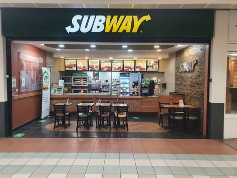 Subway Sandwich Shop, Subway Store, Popeyes Restaurant, Subway Restaurant, Cafe Exterior, Subway Sandwich, Mall Stores, Sandwich Shop, Sandwich Shops