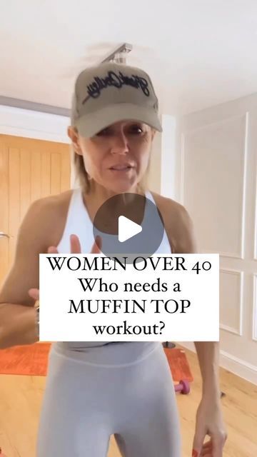 Cara Metz on Instagram: "MUFFIN TOP WORKOUT  1. 50 secs Side Bends 2. 50 secs Side crunches 3. 50 secs Around the head 4. 25 secs each side, leg lift crunch 5. 50 secs Over head reaches Repeat all 3 times  Visit my app Cara Fitness for the real time workout. You will find lots of MUFFIN TOP workouts for you to choose from 👍🏼  What workouts would you like me to do for you??  #muffintop #muffintopworkout #womenover40 #over40fitness #menopause #perimenopause #menopausefitness #perimenopauseweightloss" Over 50 Ab Workout, Exercise For Muffin Top Love Handles, Exercise For Muffin Top, Muffin Workout, Muffin Top Exercises At Home, Muffin Top Workouts, Muffin Top Diet, Standing Up Ab Workout, Lady Exercise