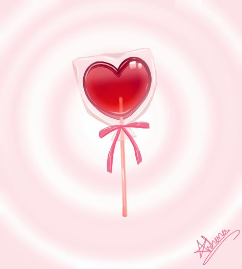 #arts #digitalart #artworks #pinterest # candy #heart #red #cute #pink #pin #ribbon #stickcandy #lolipop #tried #digitalarts #artist Lolipop Valentines Ideas, Heart Candy Drawing, Heart Lollipop Drawing, Sucker Drawing, Lollipop Drawing, Cute Lollipop, Star Lollipops, Valentines Chocolate, Jelly Hearts