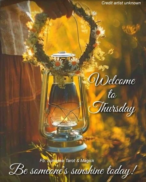 Thursday Greetings, Have A Magical Day, Witch Quotes, Tarot Magic, Good Morning Picture, Witch Art, Morning Pictures, Good Morning Messages, Happy Thursday