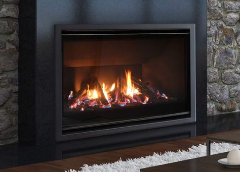 Fireplace Designs, Double Sided Fireplace, Wood Heater, Outdoor Fireplaces, Est Living, Gas Heater, Countryside House, Wood Fireplace, Indoor Fireplace