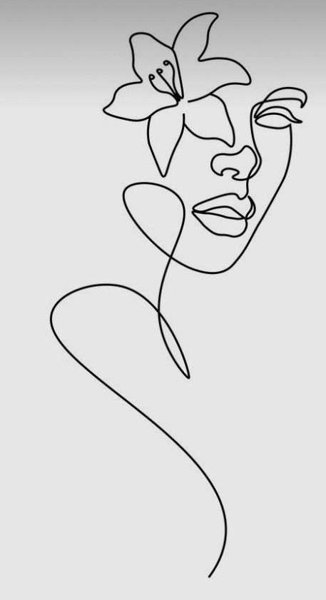 Free Line Drawing, Line Draw Flower, Line Art Design Women, Line Art Design Graphics, Cool Line Art, Easy Line Art, Bottle Lighting, Feminine Line Art, Abstract Line Drawing