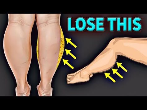 Who doesn't like having toned legs? But is your calf fat is not letting you to get the same? Wonder how to reduce calf fat? Try doing the following exercises. Knee Fat Exercises, Calf Workout, Fat Calves, Knee Fat, Fitness Legs, Stairs Workout, Slim Calves, Calf Exercises, Reduce Thigh Fat