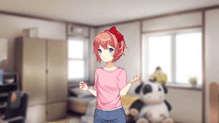 Steam Community: Doki Doki Literature Club. k3.veg Ddlc Gif, The Backrooms, Oki Doki, Doki Doki Literature Club, Dancing Gif, Banner Gif, Psychological Horror, Cute Games, Doki Doki