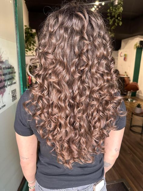 Curly Hair With A Lot Of Layers, U Shape Haircut Curly Hair, 2c Hair Layers, Long 2c Curly Hair, Long 3a Curly Hair, Curly Hair With Long Layers, Curly Hair Layers Long, 3a Hair Type, 3a Haircut