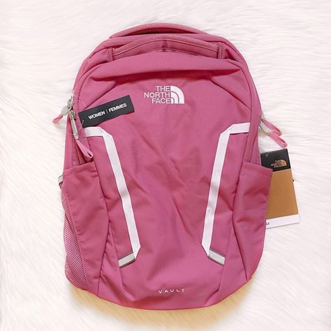 New With Tags- The North Face Women’s Vault 26 Liter Backpack In Red Violet / Tnf White. The North Face Backpack For Daily Use, Pink North Face Backpack, School Backpack Essentials, Backpack Ideas, Black Kids Braids Hairstyles, North Face Jester, Pink North Face, North Face Borealis, North Face Bag