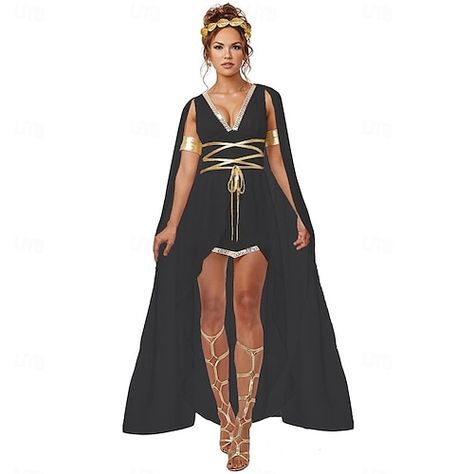 Witch Goddess Costume, Egyptian Cosplay Woman, Egyptian Goddess Costume Halloween, Goddess Costume Plus Size, Greek God Dress, Greek Gods And Goddesses Costumes, Greece Gods, Greek Mythology Costumes, Ancient Greece Fashion