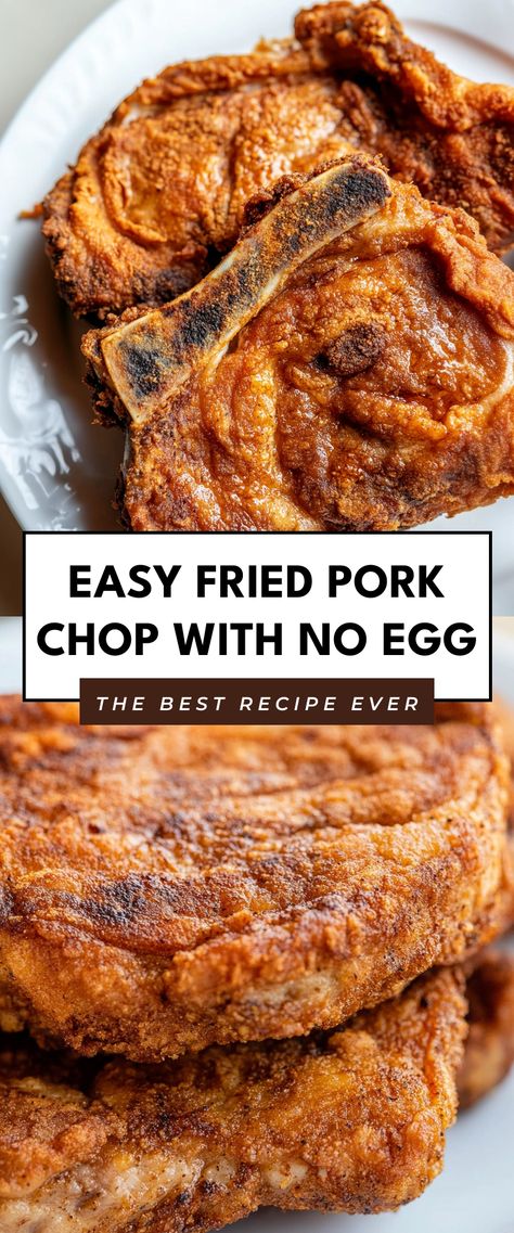 Image for Easy Fried Pork Chop with No Egg Pork Chop Breakfast, Easy Fried Pork Chops, Best Fried Pork Chops, Breakfast Pork Chops, Deep Fried Pork Chops, Country Fried Pork Chops, Oven Fried Pork Chops, Pork Loin Chops Recipes, Southern Fried Pork Chops